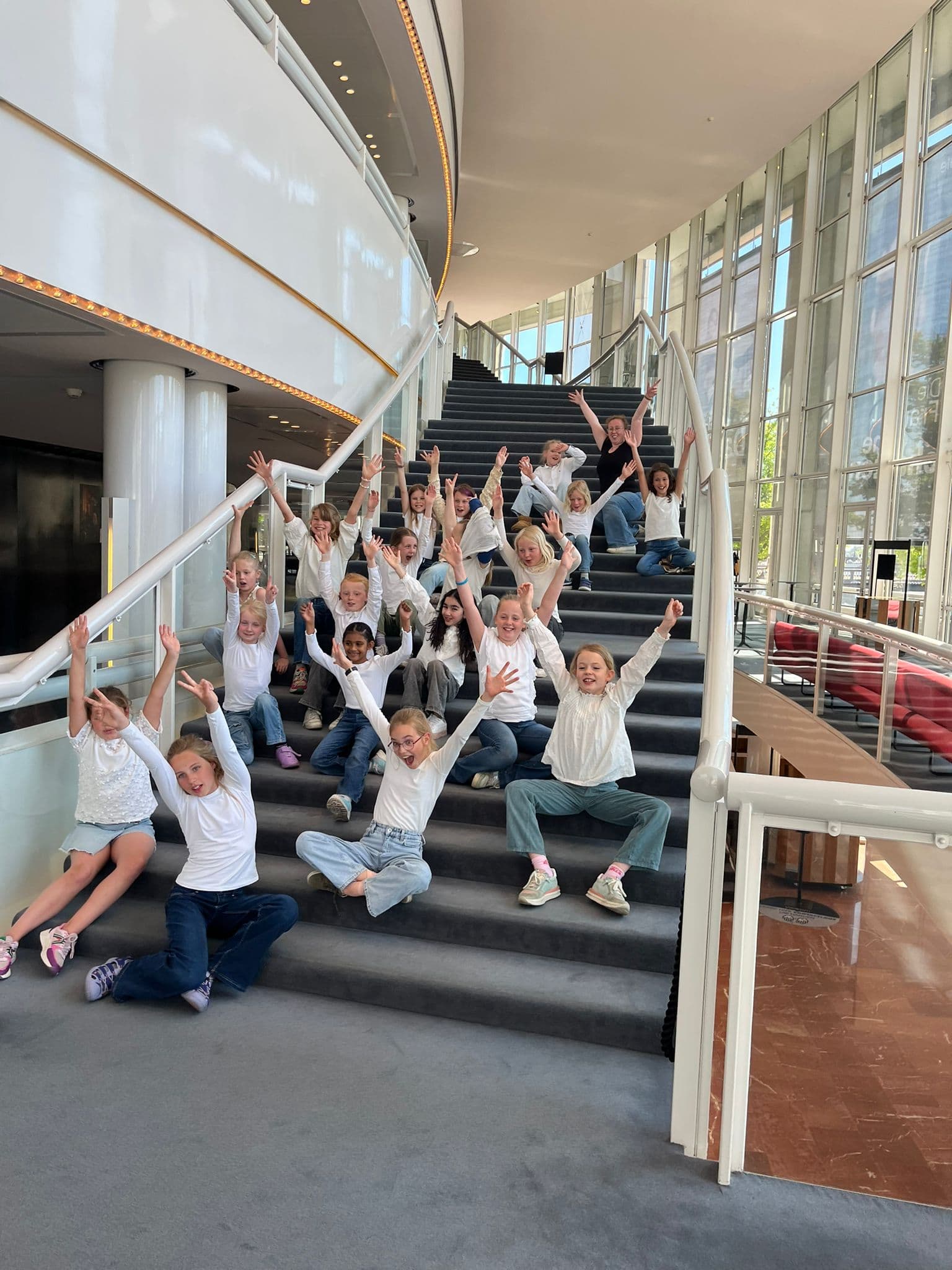 Groepsfoto van de koren